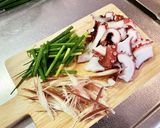 タコとネギの香味和え作り方1写真