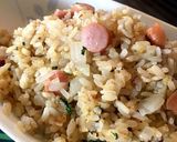お昼にソーセージと大葉のチャーハン作り方7写真