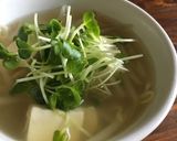 野菜高騰時に！かいわれ大根&もやしスープ作り方2写真