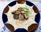 クリーミー鯖味噌そうめん作り方5写真