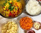 挽き肉と野菜の宝石箱作り方1写真