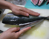 いなだ（ぶりの小さいの）の三枚おろし作り方9写真