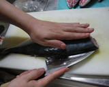 いなだ（ぶりの小さいの）の三枚おろし作り方13写真