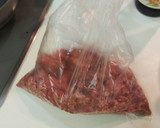 さつまいもと挽肉の甘辛炒め作り方1写真