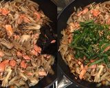 鮭と茸の大葉のかやく御飯作り方6写真