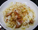 簡単！キャベツ炒め☆ピリ辛ナポリタン風味作り方3写真