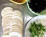 長芋とかいわれ・ひじきの梅サラダ♡簡単作り方1写真