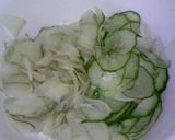 簡単酢の物ゴマ風味♪作り方1写真