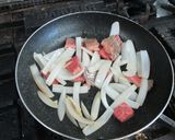 揚げ茄子とステーキの肉のコチジャン風味作り方3写真