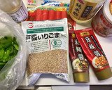 小松菜とカニカマの中華和え作り方1写真