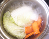 白菜とアサリと人参の胡麻和え作り方1写真