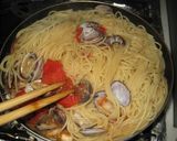 完熟トマトで★スパゲッティ・ペスカトーレ作り方8写真
