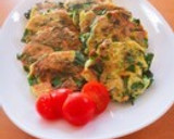 mほうれん草と豆腐のふわふわ焼き作り方6写真