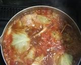 キノコたっぷりロールキャベツトマトソース作り方5写真