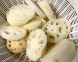 さっぱりおいしい！梅しそ蓮根はさみ焼き作り方4写真