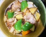 全てレンジ豚こま団子根菜たっぷり梅甘酢煮作り方15写真