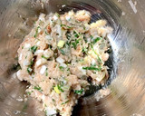 さっぱりおいしい！梅しそ蓮根はさみ焼き作り方10写真