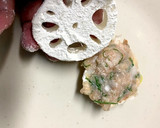 さっぱりおいしい！梅しそ蓮根はさみ焼き作り方14写真