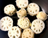 さっぱりおいしい！梅しそ蓮根はさみ焼き作り方16写真