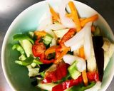 全てレンジ胸肉なす青椒肉絲風作り方3写真