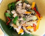 全てレンジ胸肉なす青椒肉絲風作り方11写真