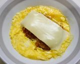 お弁当！メンチカツチーズエッグ作り方3写真