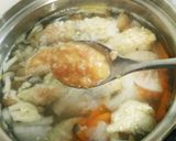 白だしde鶏団子スープ作り方5写真