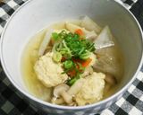 白だしde鶏団子スープ作り方7写真