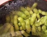 簡単少量の水とフライパンで蒸し茹☆枝豆☆作り方4写真