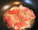 スペイン料理 フリカンド 牛肉玉葱ソース作り方4写真