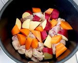 【常備菜・旨い】鶏肉とさつま芋の煮物作り方2写真