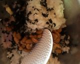納豆とシソの実のまぜご飯作り方2写真