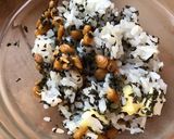 納豆とシソの実のまぜご飯作り方3写真