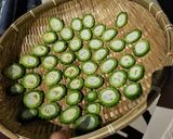揚げないでゴーヤチップ作り方1写真