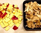 【炊飯器】さつま芋と舞茸の炊き込みごはん作り方1写真