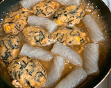 がんもどきと蒟蒻の鶏ひき肉のそぼろ煮作り方5写真