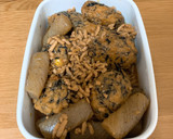 がんもどきと蒟蒻の鶏ひき肉のそぼろ煮作り方6写真