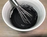 黒胡麻 竹炭 ロールケーキ作り方8写真