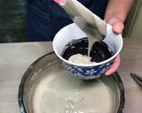 黒胡麻 竹炭 ロールケーキ作り方11写真