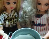 リカちゃん♡野球シリꕤ鍋アート(カレー)作り方1写真