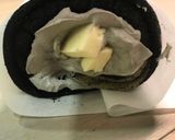 黒胡麻 竹炭 ロールケーキ作り方20写真
