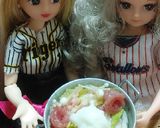 リカちゃん♡野球シリꕤ鍋アート(カレー)作り方9写真