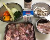 鶏モモ肉の牛乳煮込み作り方1写真