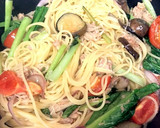 簡単！だしの素とツナ缶で和風パスタ作り方11写真