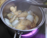 白菜と春菊と油揚げの煮物作り方3写真