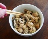 れんこんと鶏胸肉としめじのねぎマヨ丼作り方30写真