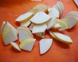 簡単！カニカマ林檎サラダ☆みかん風味作り方1写真