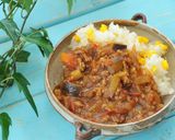 なすのバターチキンカレー作り方8写真