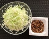 簡単時短＊美味過ぎる無限☆納豆キャベツ作り方1写真