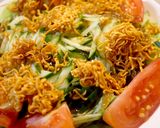 再現！ザクザク食感のチキンラーメンサラダ作り方4写真